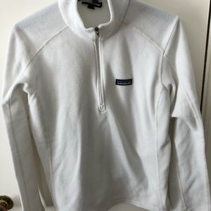 Women’s White Patagonia Half Zip